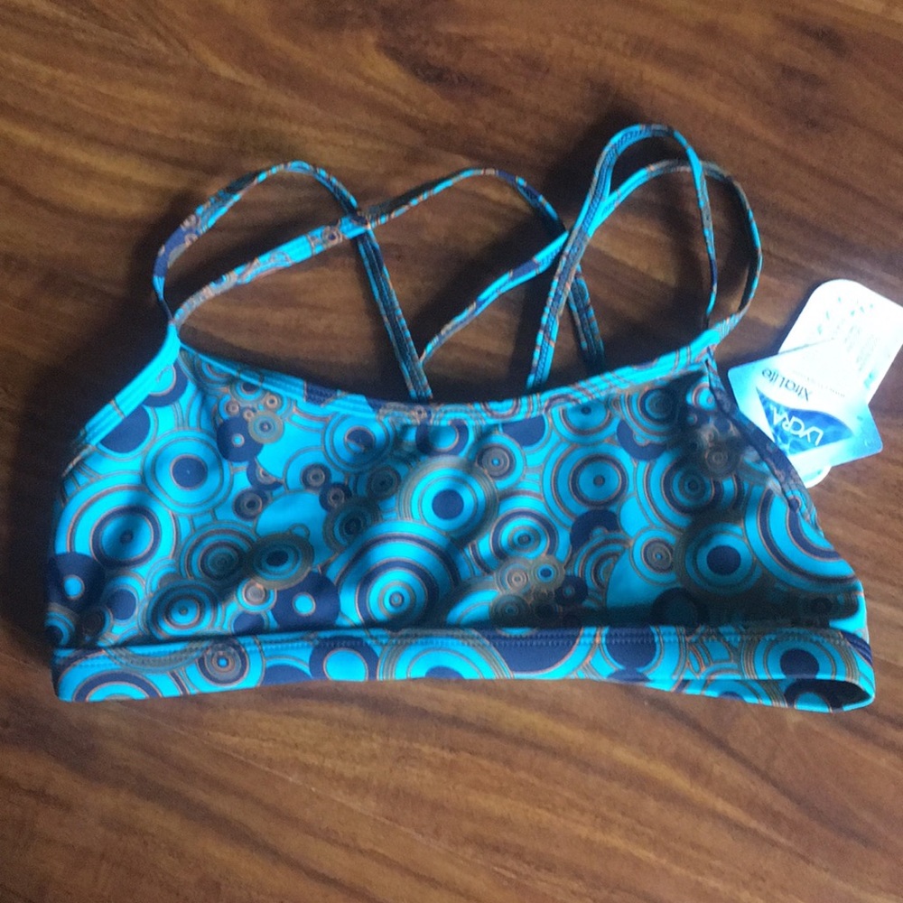 Strapped green sports bra NWT